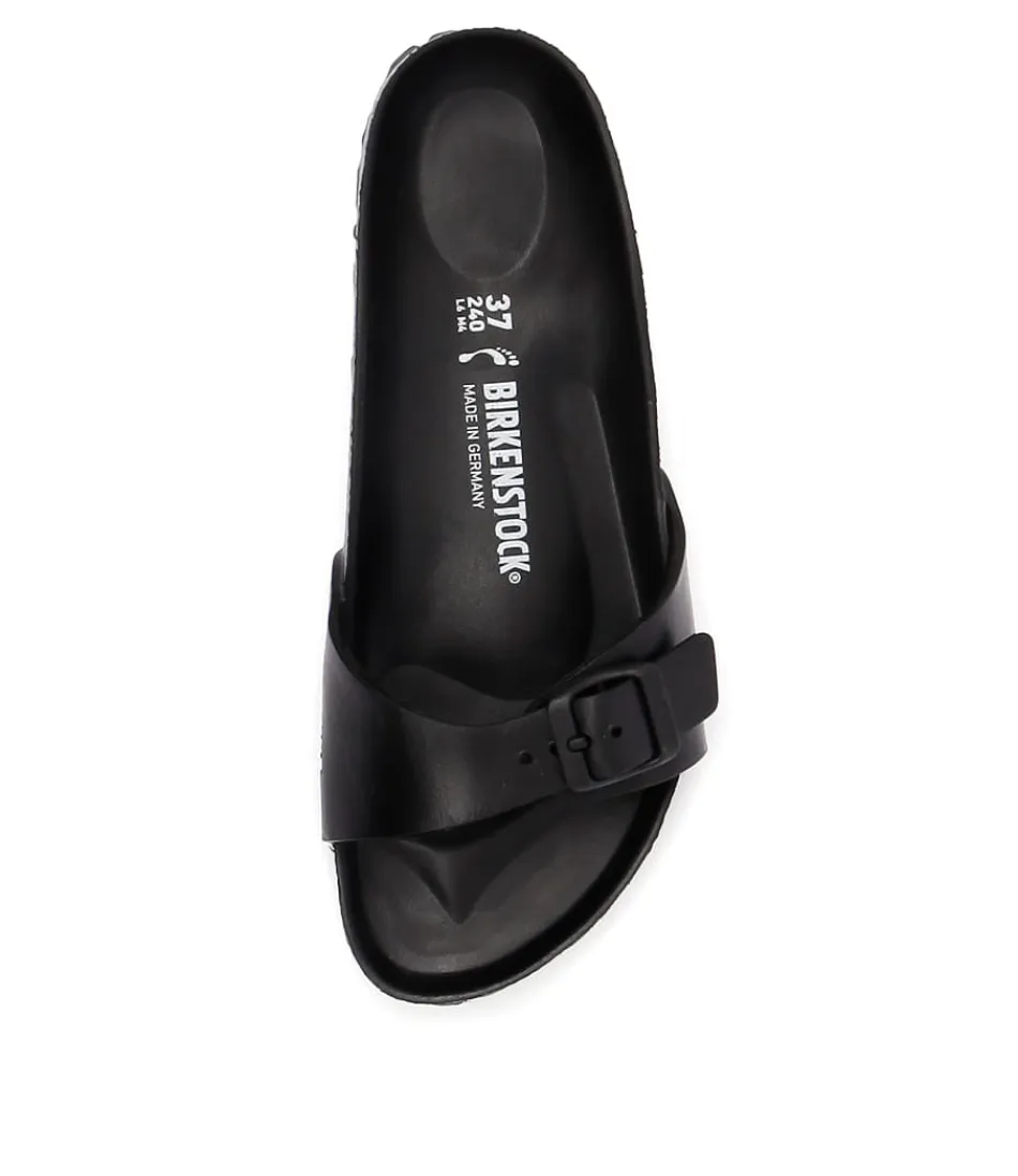 BIRKENSTOCK Madrid Eva - Sandales Ergonomiques Femme en Noir Léger  
Confort Optimal toute la journée - Marque Allemande Iconique  
Style Urbain Polyvalent avec Semelle Anatomique
