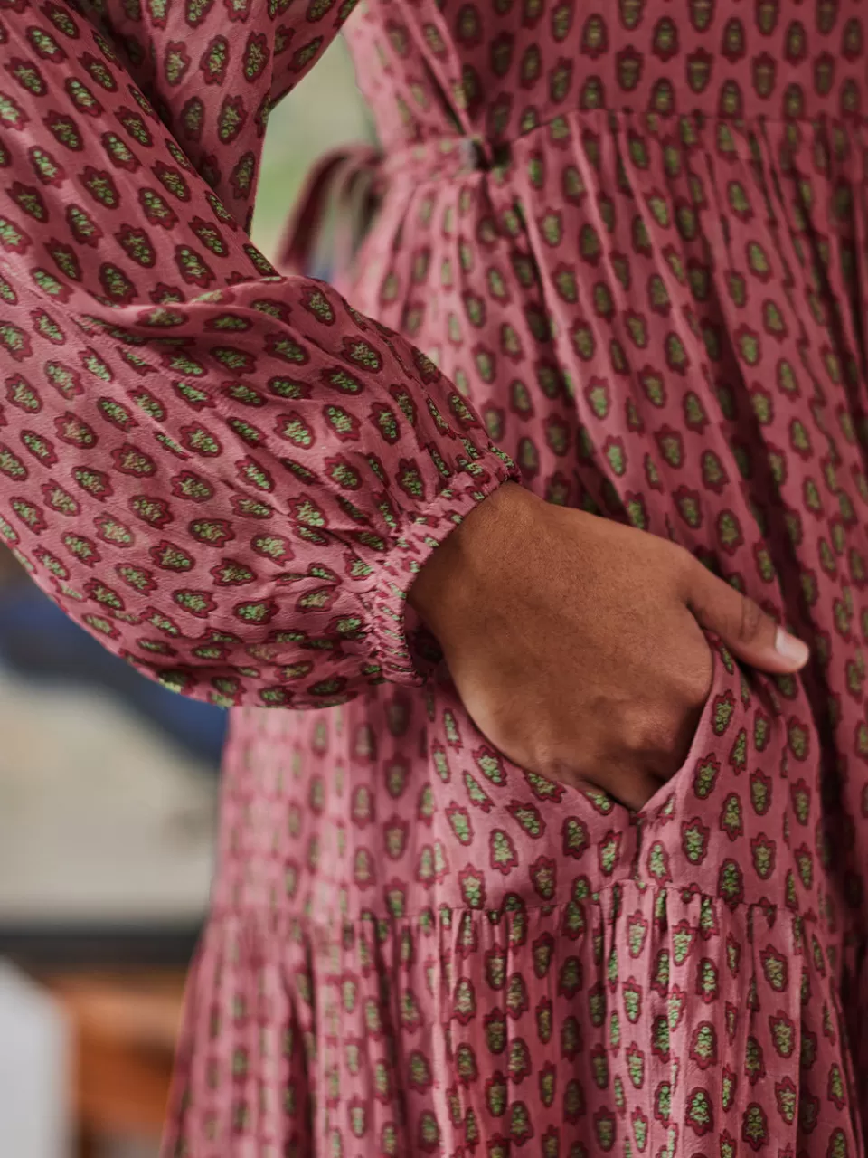 Robe Méditerranéenne Paisley - Élégance Printanière chez April Cornell