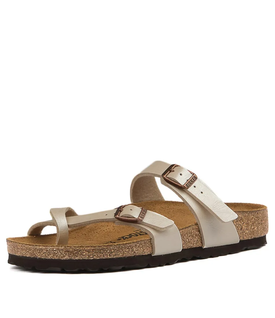 Sandales BIRKENSTOCK Mayari pour Femme - Blanc Nacré en Birkoflor - Confort Léger et Style Intemporel