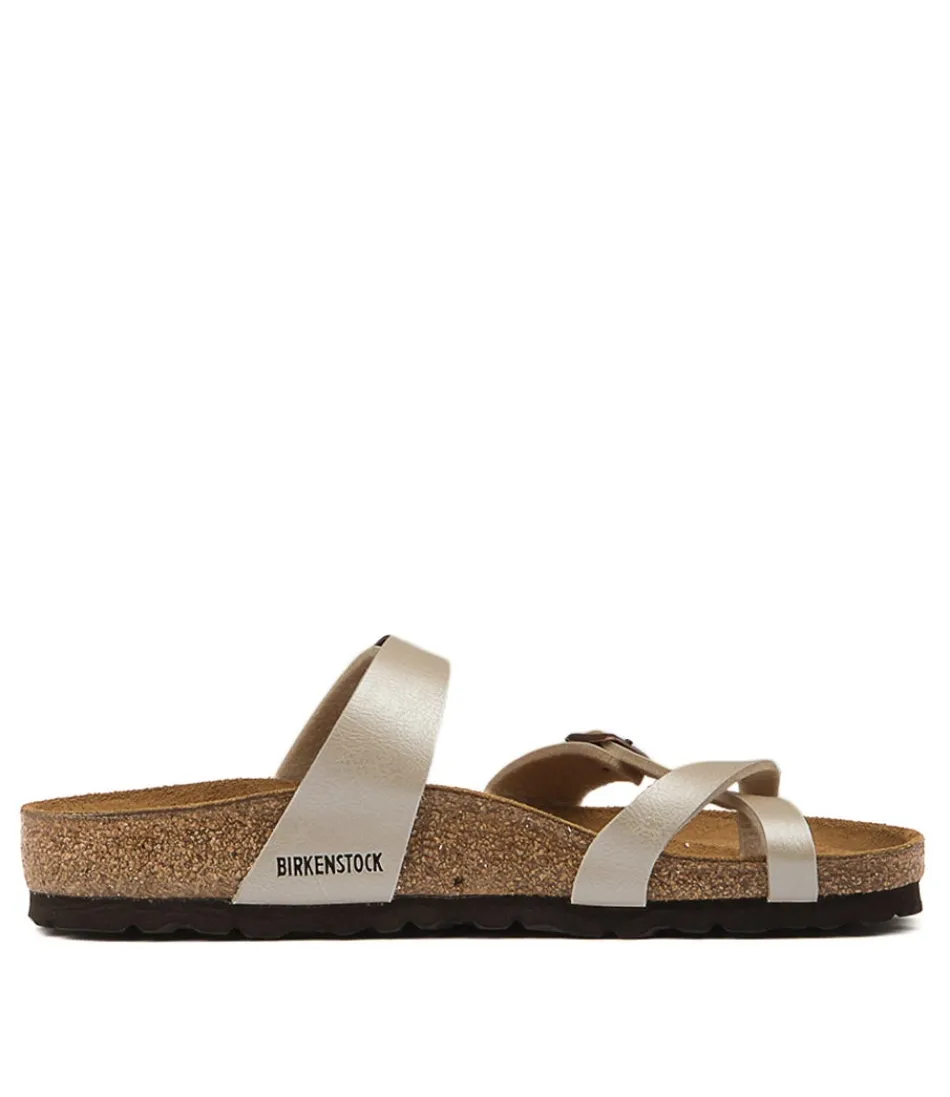 Sandales BIRKENSTOCK Mayari pour Femme - Blanc Nacré en Birkoflor - Confort Léger et Style Intemporel