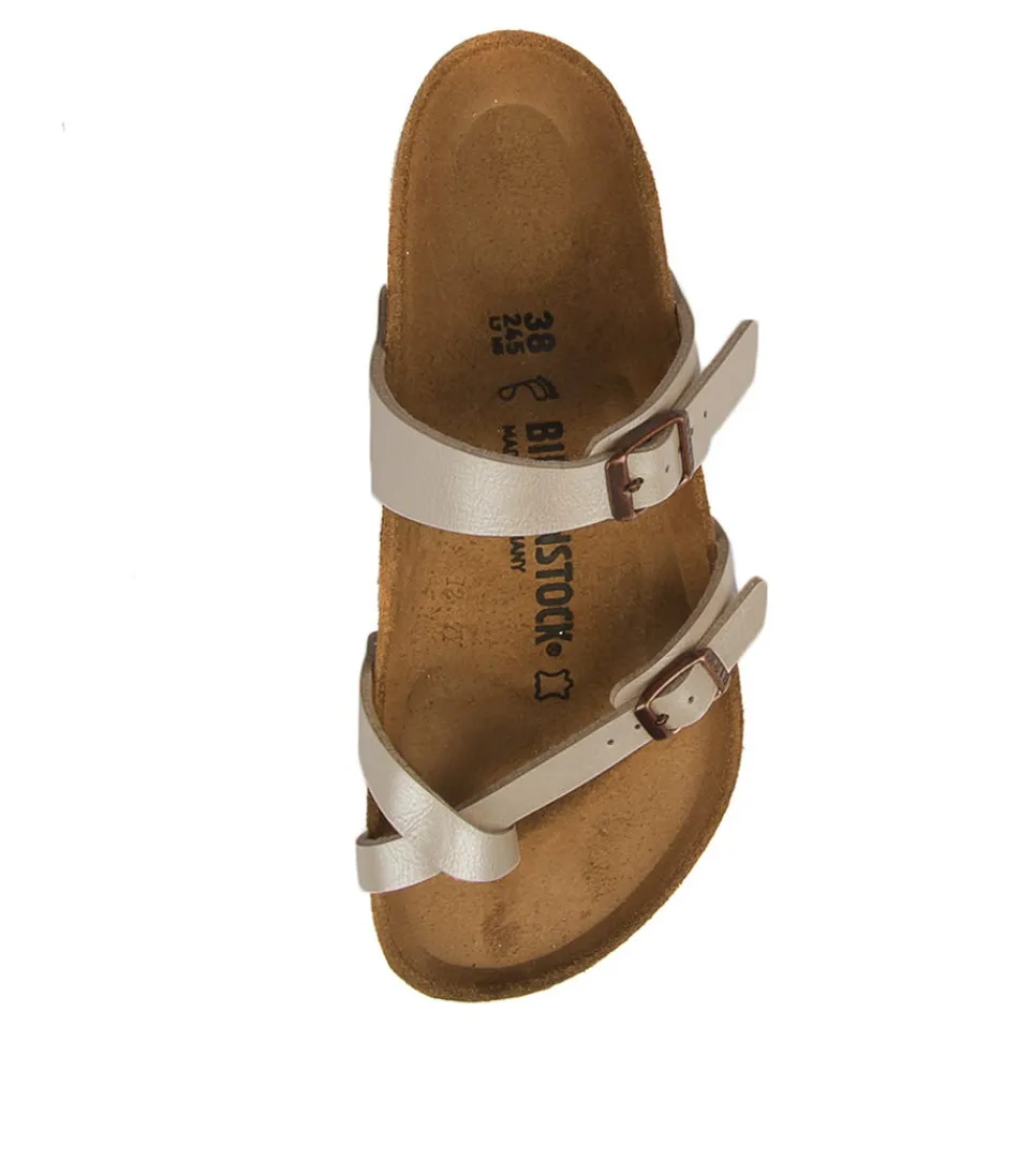 Sandales BIRKENSTOCK Mayari pour Femme - Blanc Nacré en Birkoflor - Confort Léger et Style Intemporel