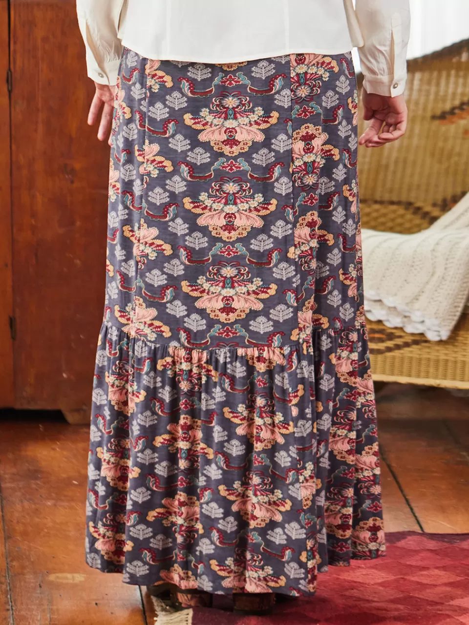 Robe-jupe fluide en jersey Medici - Nouvelle collection printemps April Cornell