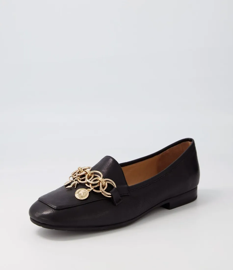 Mocassins Femme Haut de Gamme en Cuir Noir Souple - Collection Intemporelle Mennat