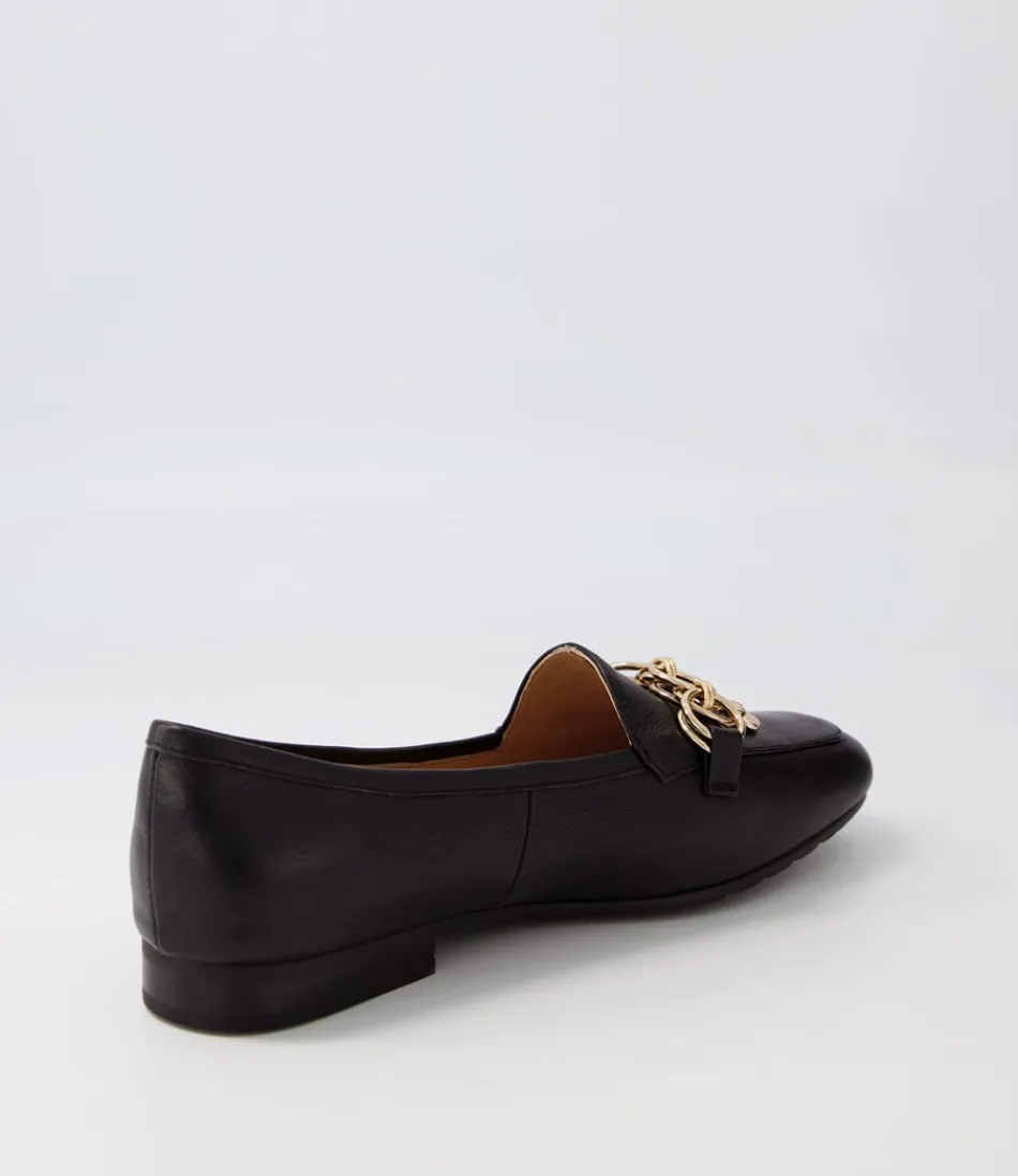 Mocassins Femme Haut de Gamme en Cuir Noir Souple - Collection Intemporelle Mennat