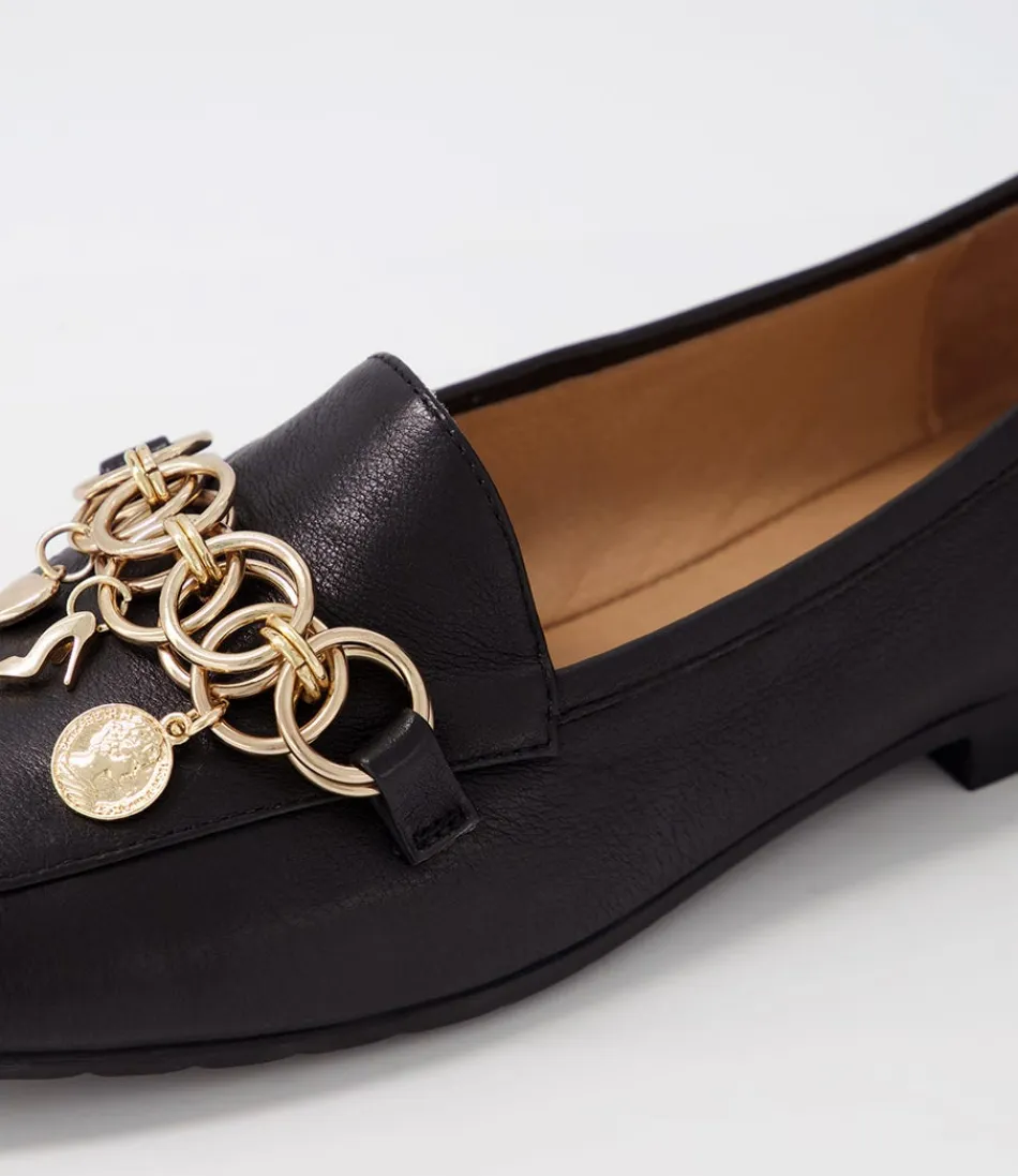 Mocassins Femme Haut de Gamme en Cuir Noir Souple - Collection Intemporelle Mennat