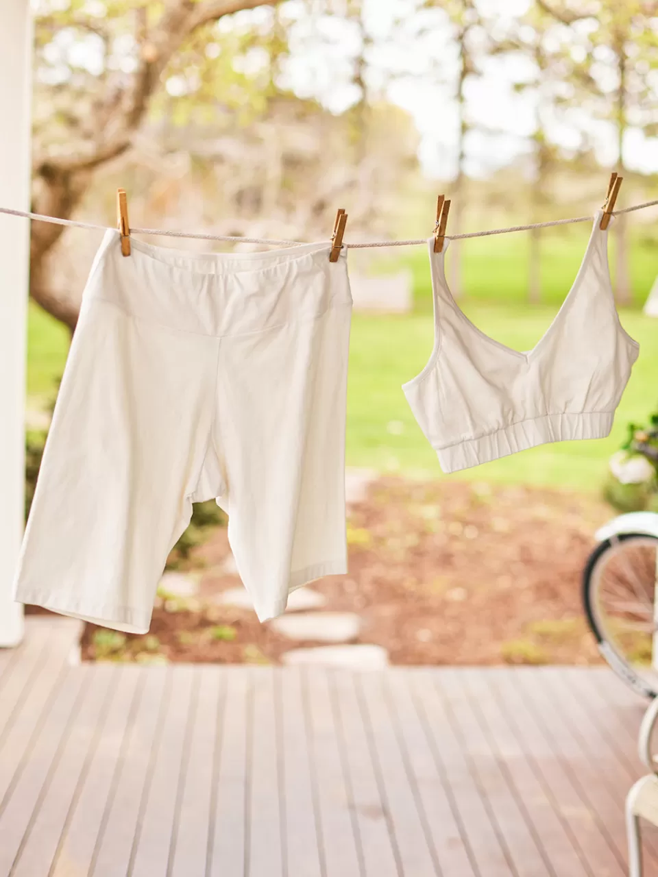 Courte culotte confortable en coton bio - Collection printanière April Cornell
