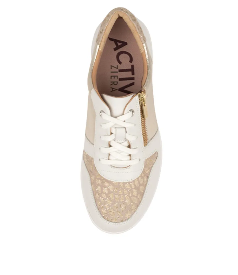 Escarpins Femme Confort ZIERA - Modèle Newton W - Semelle compensée légère en tons nacrés et sable

（：，，，、）