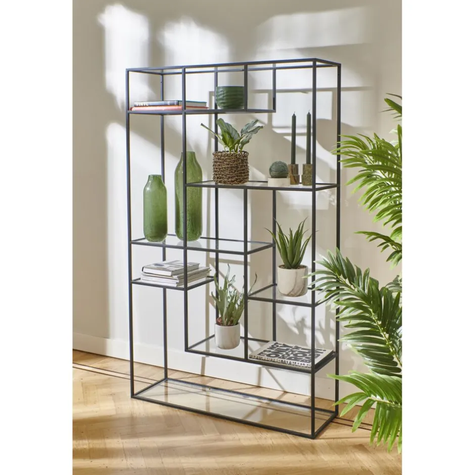 Paniers & Bols Pomax - Collection Nyons : Lot de 3 contenants en papier tressé - Dimensions variables (Diamètres 15/20/28 cm et Hauteurs 15/17/23 cm) - Coloris assortis nature & noir - Idéal rangement déco