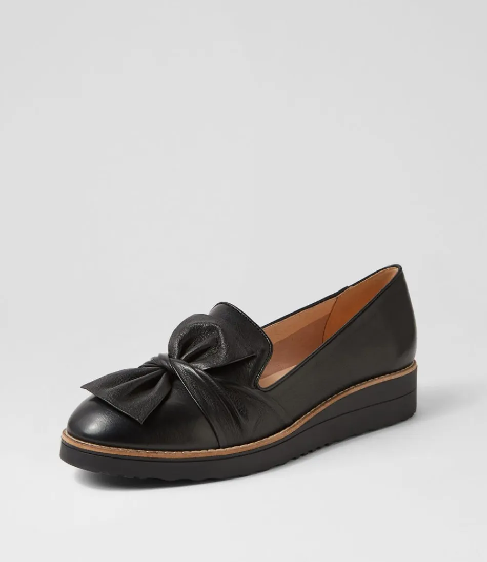 Mocassins Haut de Gamme pour Femme - Collection Oclem en Cuir Noir Authentique