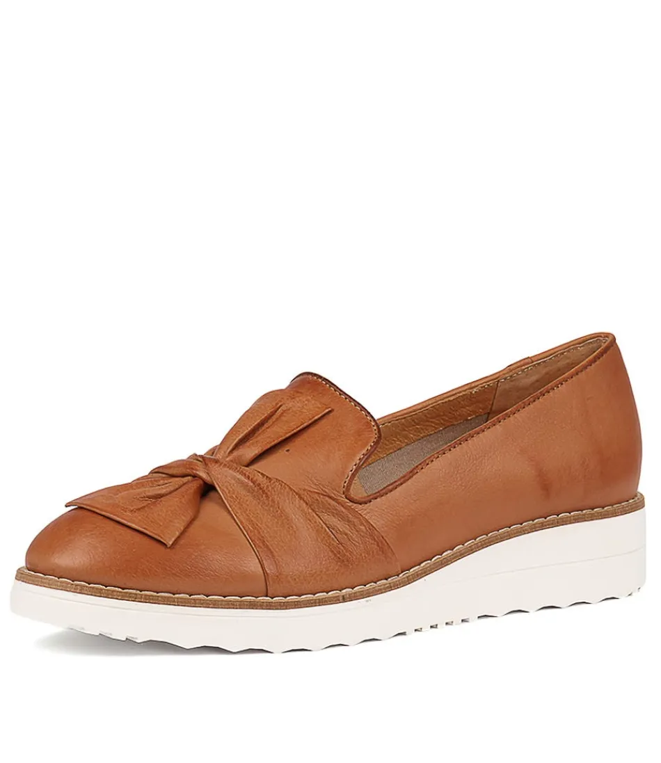 Mocassins Femme Élégants Oclem - Cuir Souple Brun Foncé Haut de Gamme