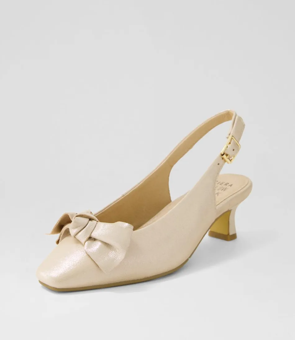 Escarpins ZIERA Ondo XW en Cuir Nacré - Nuage Iridescent pour Élégance au Quotidien - Chaussures Femme