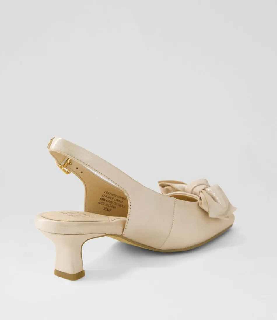 Escarpins ZIERA Ondo XW en Cuir Nacré - Nuage Iridescent pour Élégance au Quotidien - Chaussures Femme