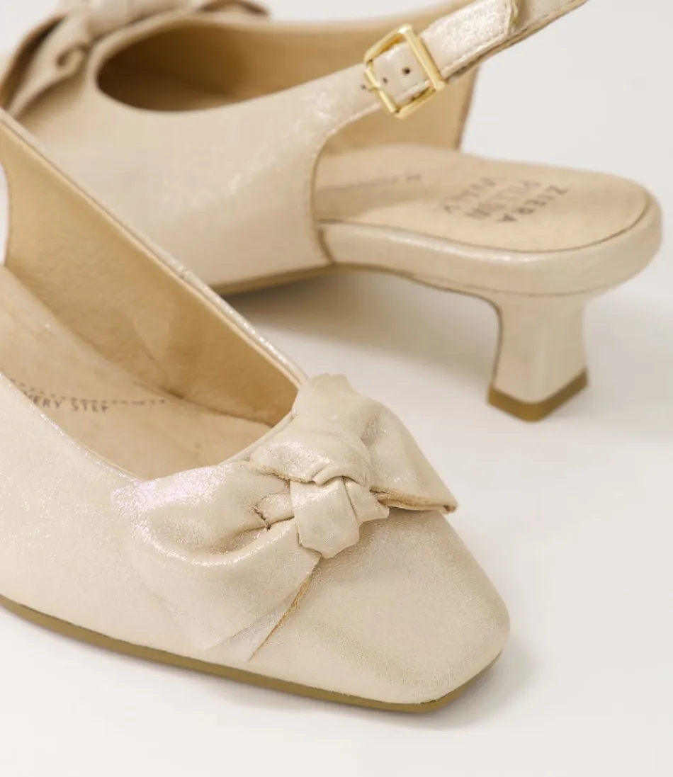 Escarpins ZIERA Ondo XW en Cuir Nacré - Nuage Iridescent pour Élégance au Quotidien - Chaussures Femme