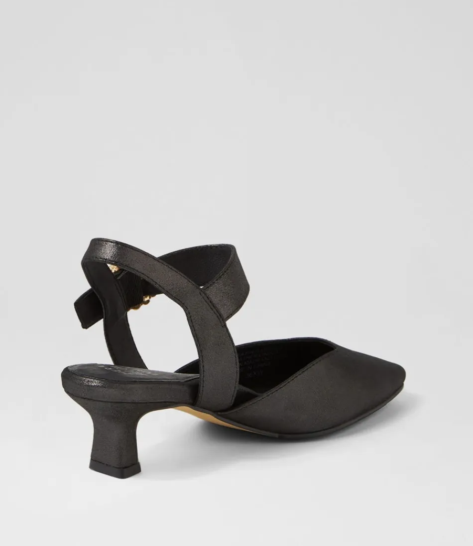 Escarpins élégants Orella Xw en cuir scintillant noir - Chaussures femme ZIERA