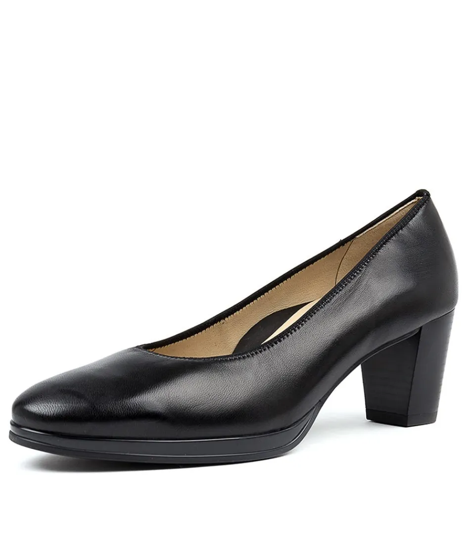 Escarpins Femme Confort Optimal - Modèle Orly 36 en Cuir Véritable Noir