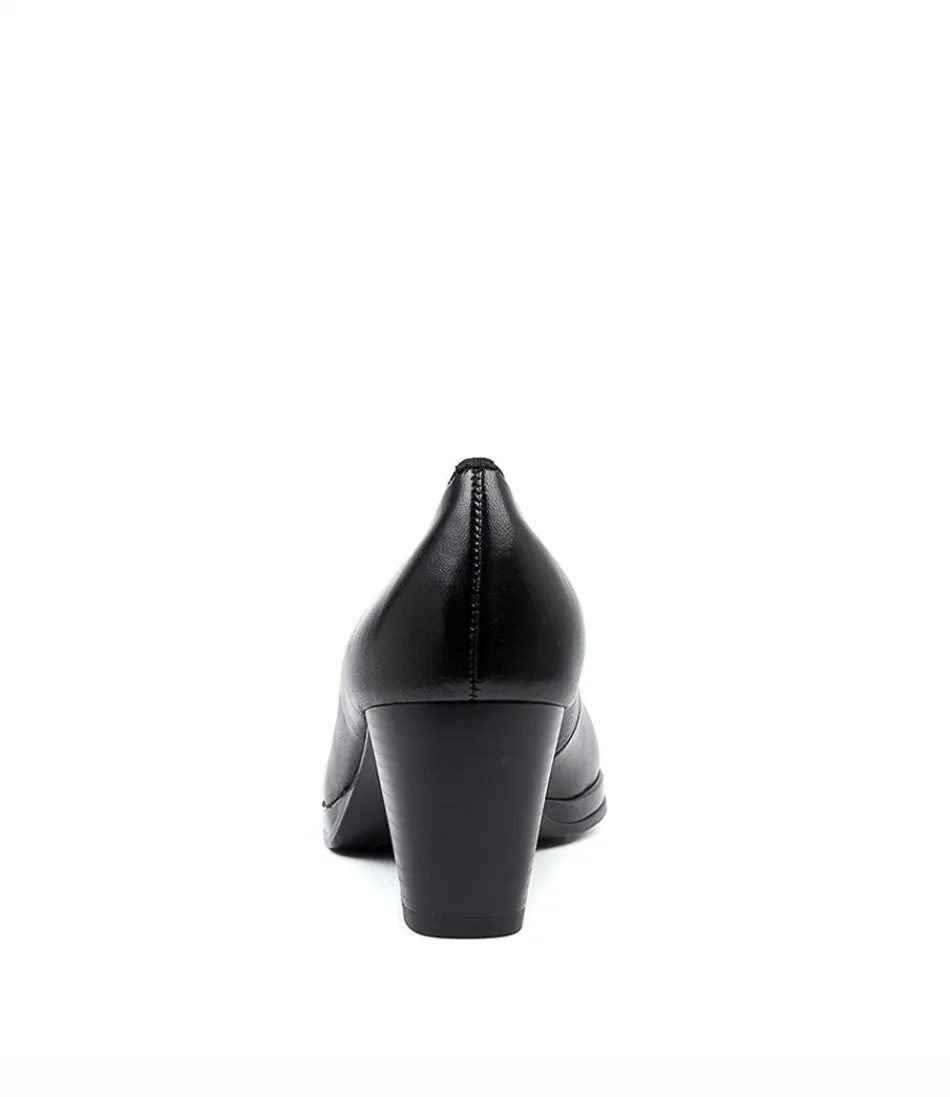 Escarpins Femme Confort Optimal - Modèle Orly 36 en Cuir Véritable Noir
