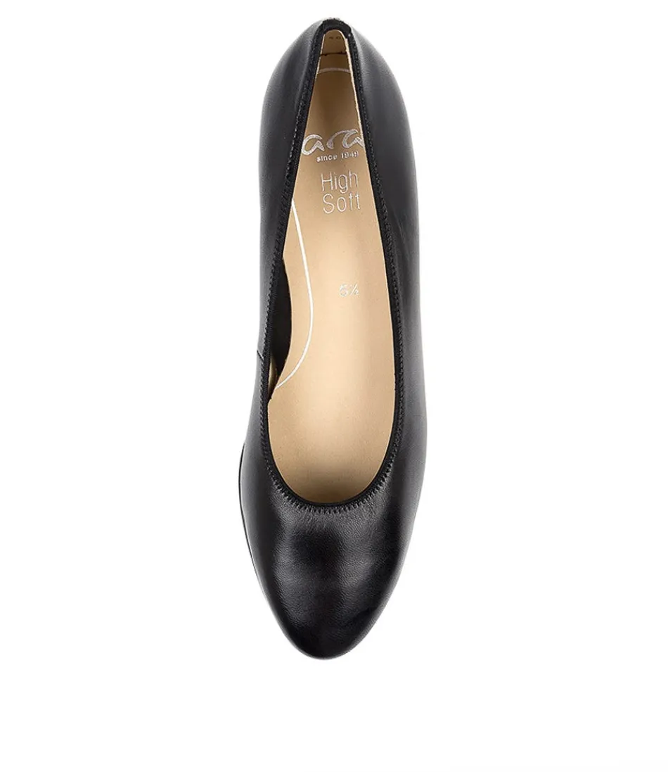 Escarpins Femme Confort Optimal - Modèle Orly 36 en Cuir Véritable Noir