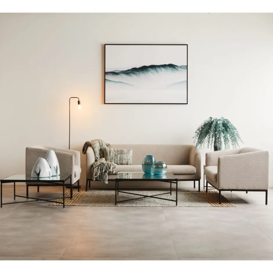 Miroir Design PALACE - Structure en Métal Brossé - Format Carré 80x80 cm - Épaisseur 3 cm - Idéal pour Décoration Murale Moderne
