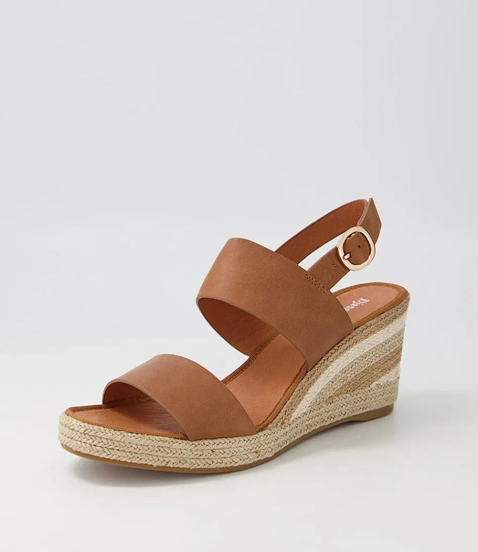 Espadrilles DJANGO & JULIETTE pour Femme - Cuir Souple Naturel Multicolore 'Pama Tan', Style Bohème Confortable