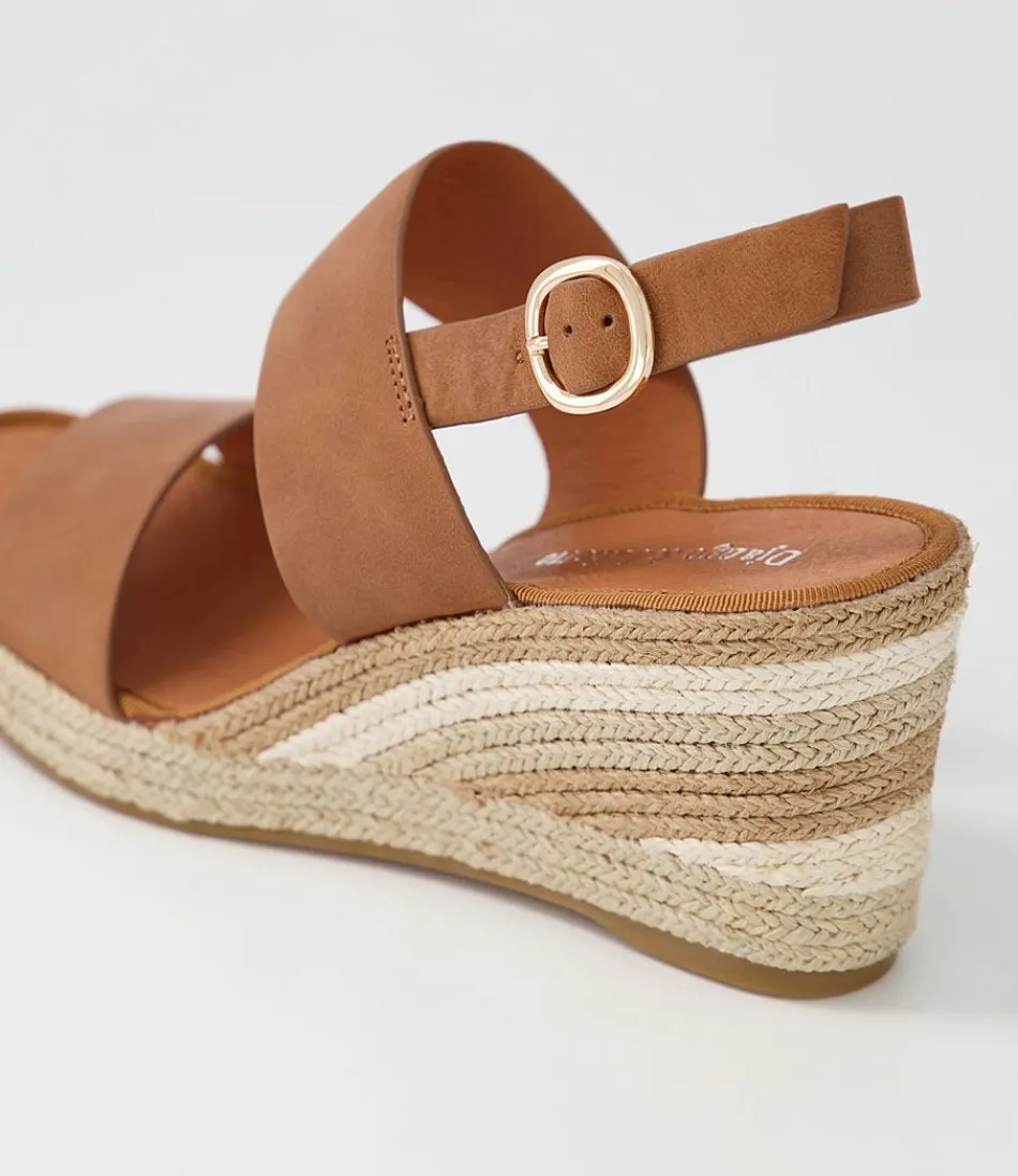 Espadrilles DJANGO & JULIETTE pour Femme - Cuir Souple Naturel Multicolore 'Pama Tan', Style Bohème Confortable