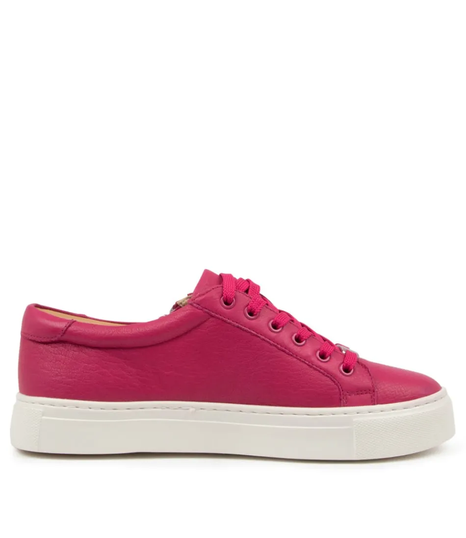 Chaussures Femme ZIERA - Confort Premium en Cuir Souple Fuchsia Modèle Pamela - Style Urbain Élégant