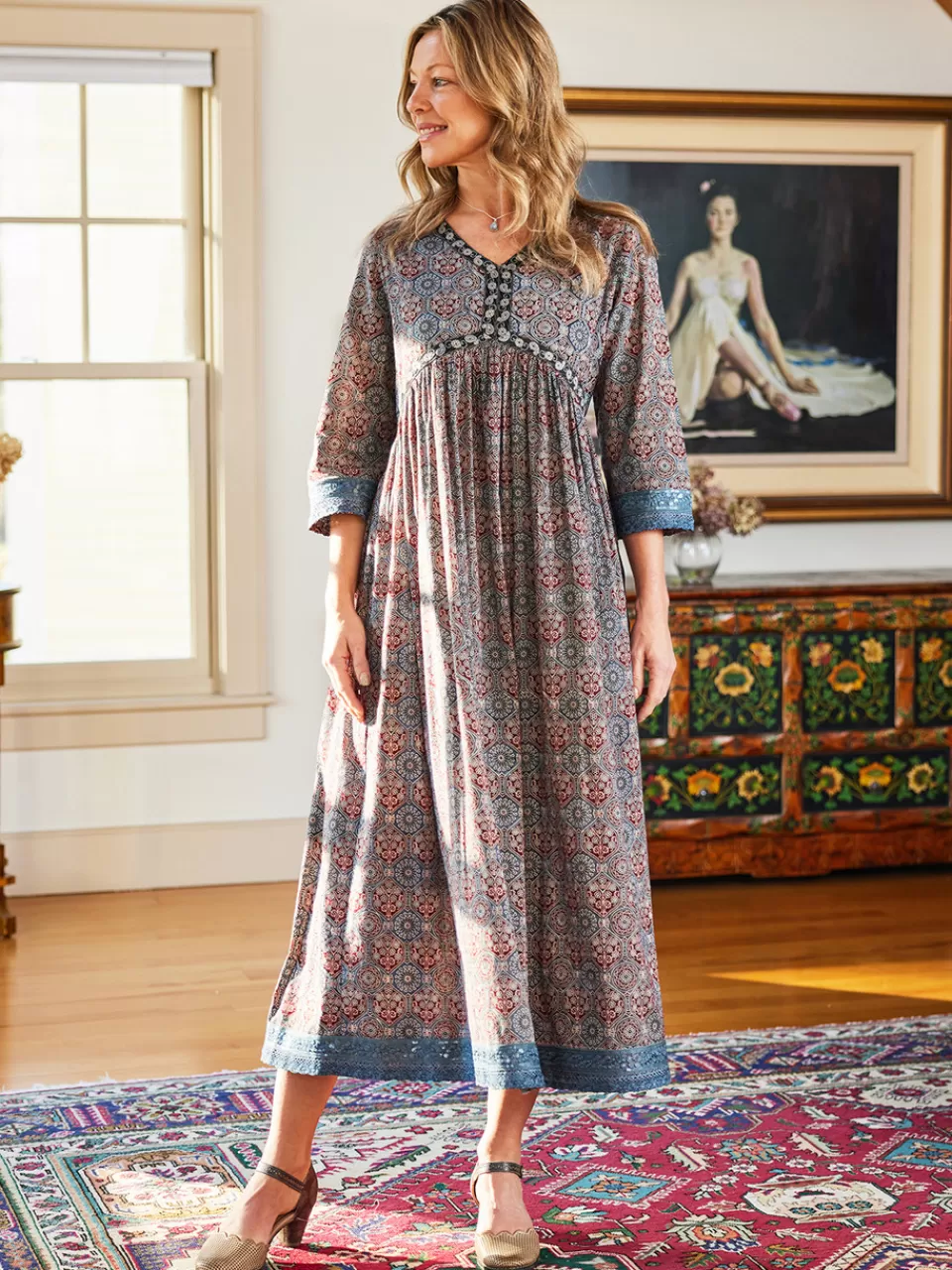 Robe Élégante Persia • Collection Printanière April Cornell avec Motifs Ethniques Bohèmes