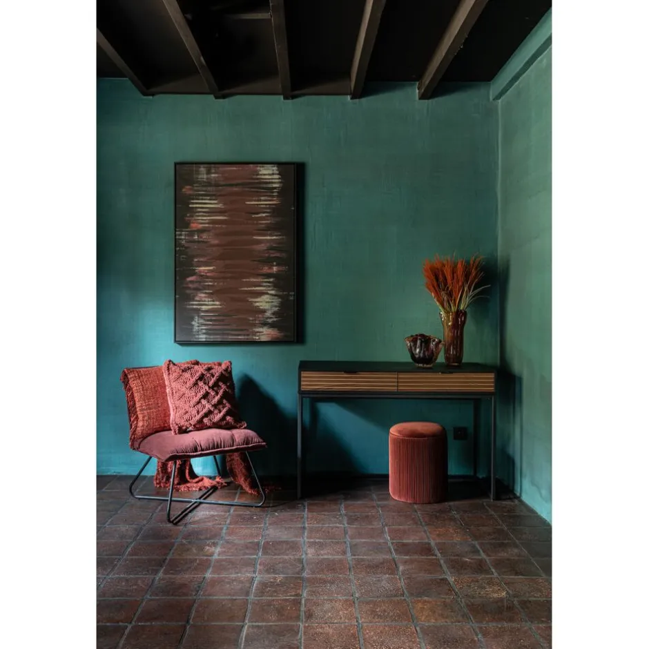 Décoration Florale Artificielle Pomax - Design Moderne en Matière Synthétique - 72 cm de Haut - Nuance Terre Cuite Élégante - Idéal pour Intérieurs Contemporains