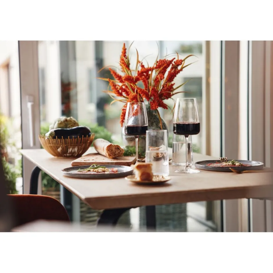 Pomax PLANDAI - Composition florale synthétique décorative (46 cm) - Style contemporain en safran