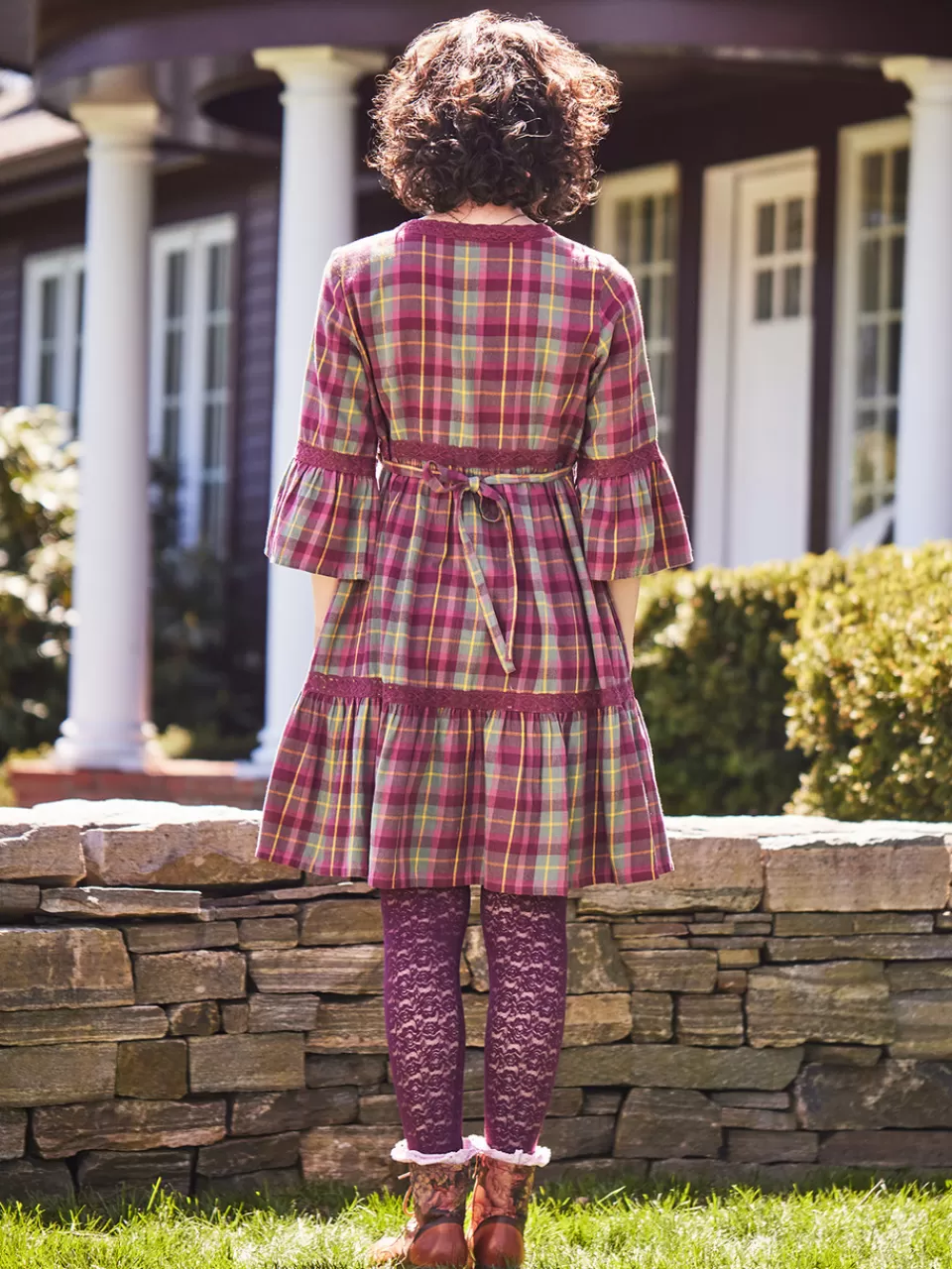 Robe courte printanière à carreaux baies - Collection April Cornell - Prix abordable chic  

(Note: Structure uses natural French phrasing with descriptive adjectives, seasonal reference, and separates elements with dashes. 