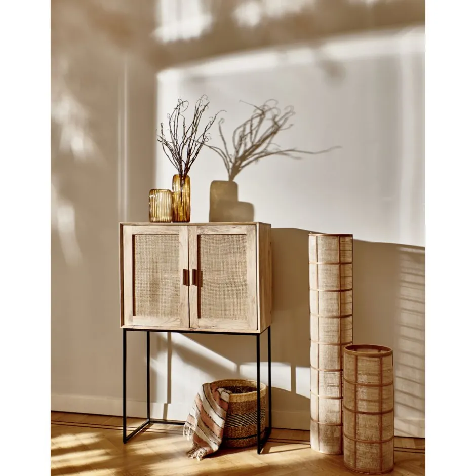 Branche décorative printanière synthétique - Décoration intérieur durable - 80 cm de hauteur avec base de 20 cm - Ton brun naturel pour ambiance chaleureuse (Collection Pomax Plantes)