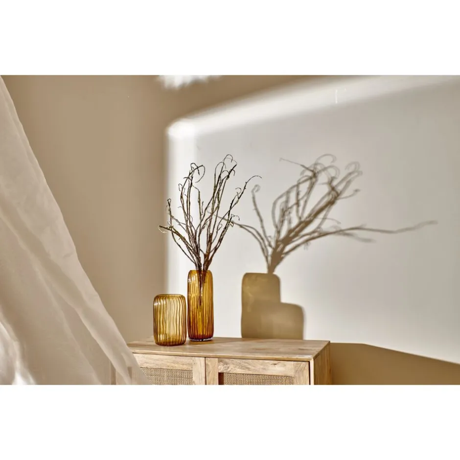 Branche décorative printanière synthétique - Décoration intérieur durable - 80 cm de hauteur avec base de 20 cm - Ton brun naturel pour ambiance chaleureuse (Collection Pomax Plantes)