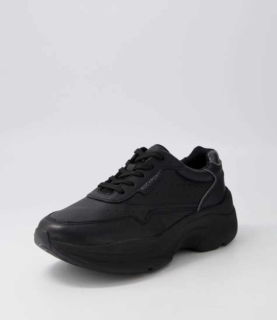 ROCKPORT pour Femme - Chaussures de Sport Pro Walker en Cuir Noir | Élégance Urbaine & Confort Optimal 

（：，，，）