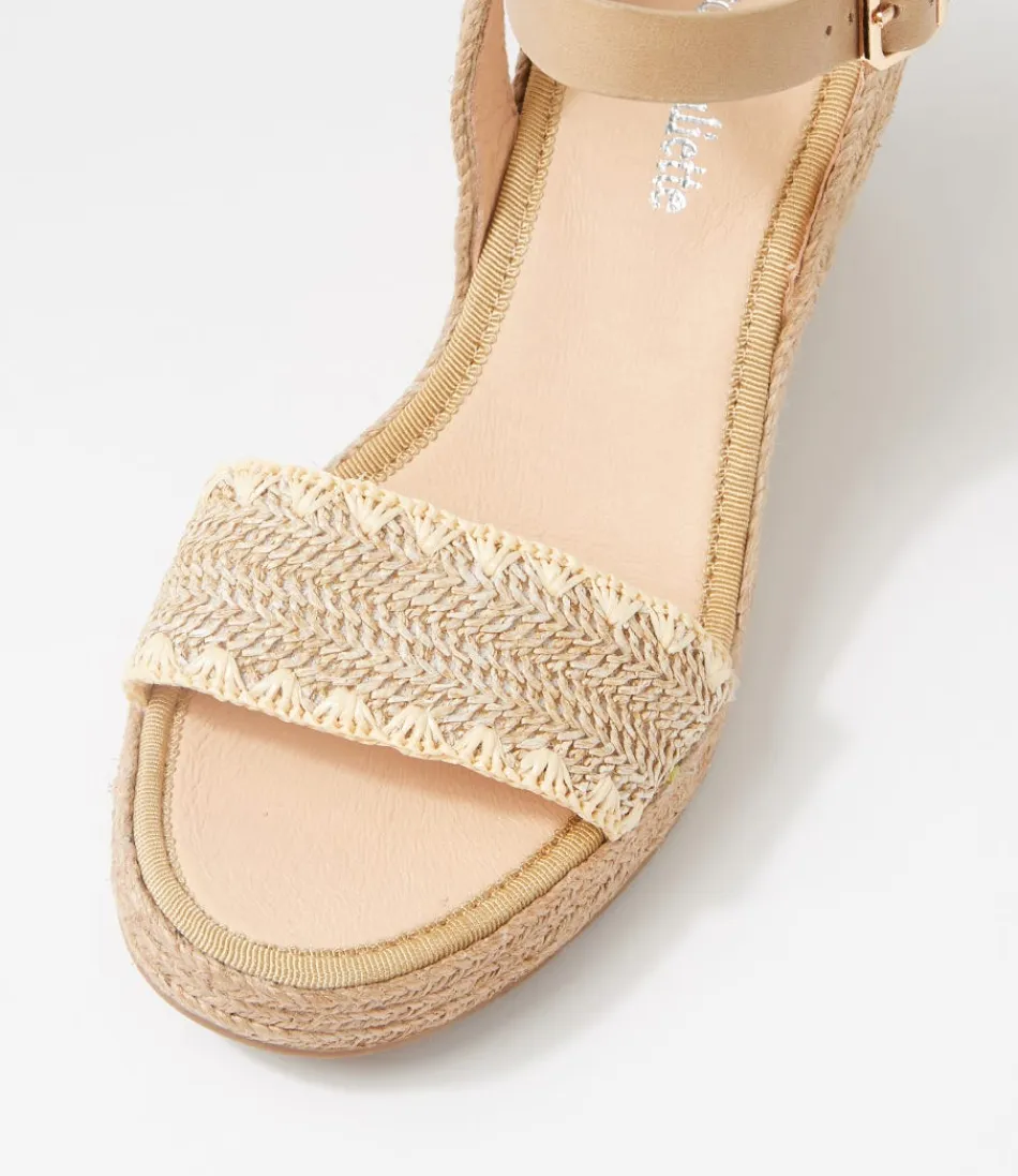 Espadrilles élégantes DJANGO & JULIETTE pour femme - Modèle Prophète Coffee Multicolore Tendance