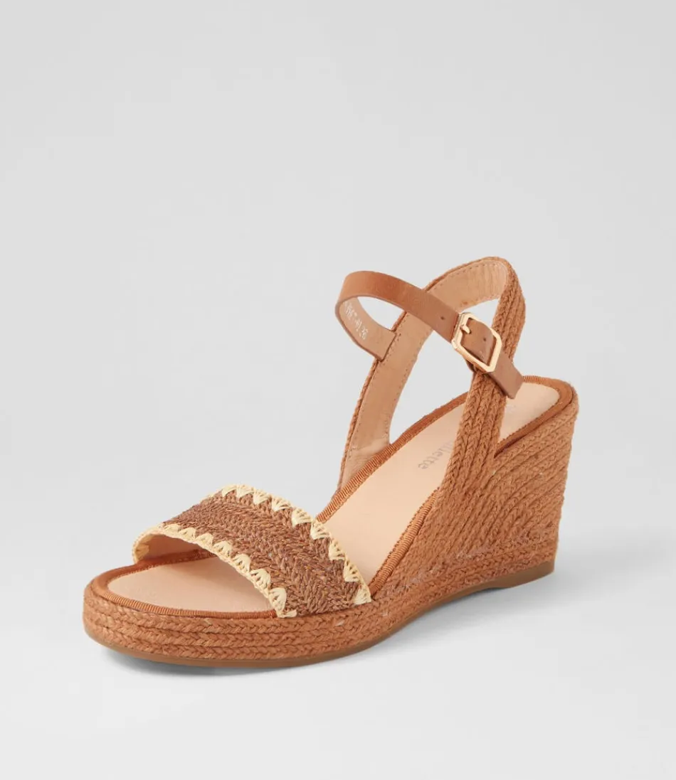 Espadrilles légères pour femme - Confort estival en toile et corde tressée (nuances sable/multicolore) - Modèle Django & Juliette