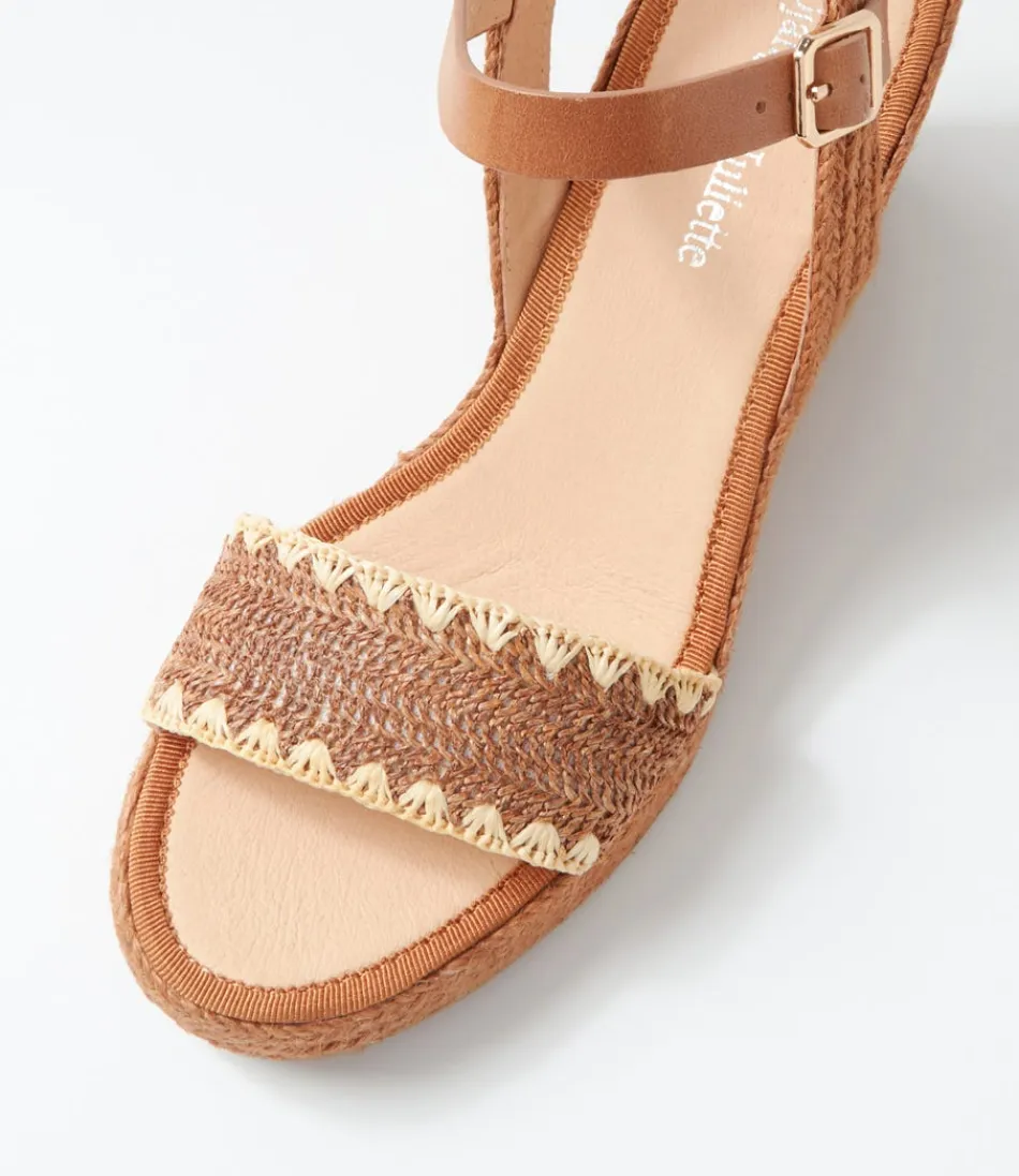 Espadrilles légères pour femme - Confort estival en toile et corde tressée (nuances sable/multicolore) - Modèle Django & Juliette
