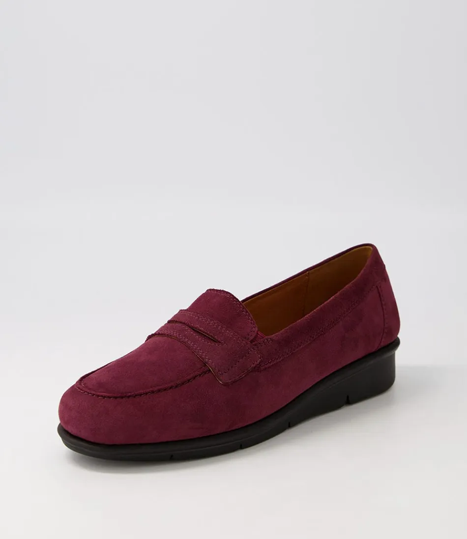 Mules Femme Ultra-Douces en Daim Vin - Confort d'Exception & Détail Élégant