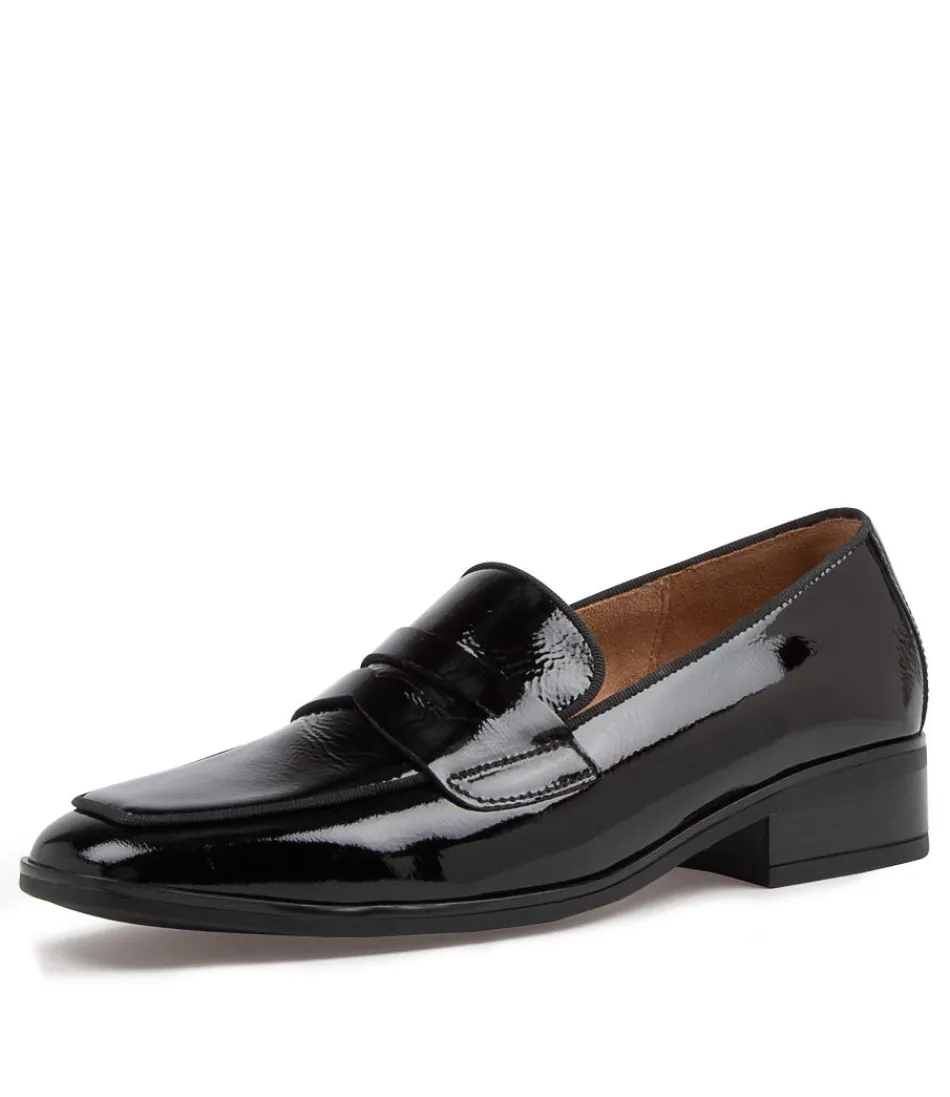 Mocassins femme GABOR en cuir souple - Rabke noir intemporel avec semelle confort
