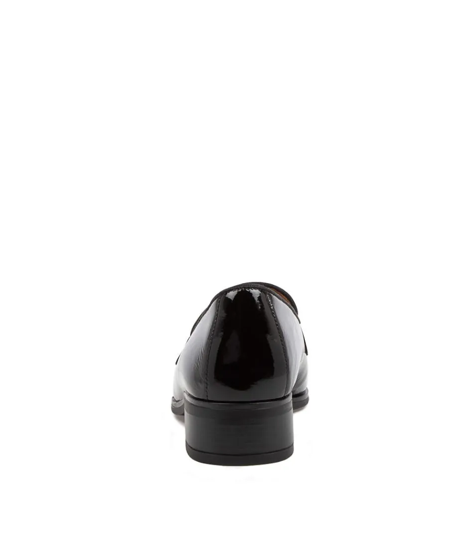 Mocassins femme GABOR en cuir souple - Rabke noir intemporel avec semelle confort