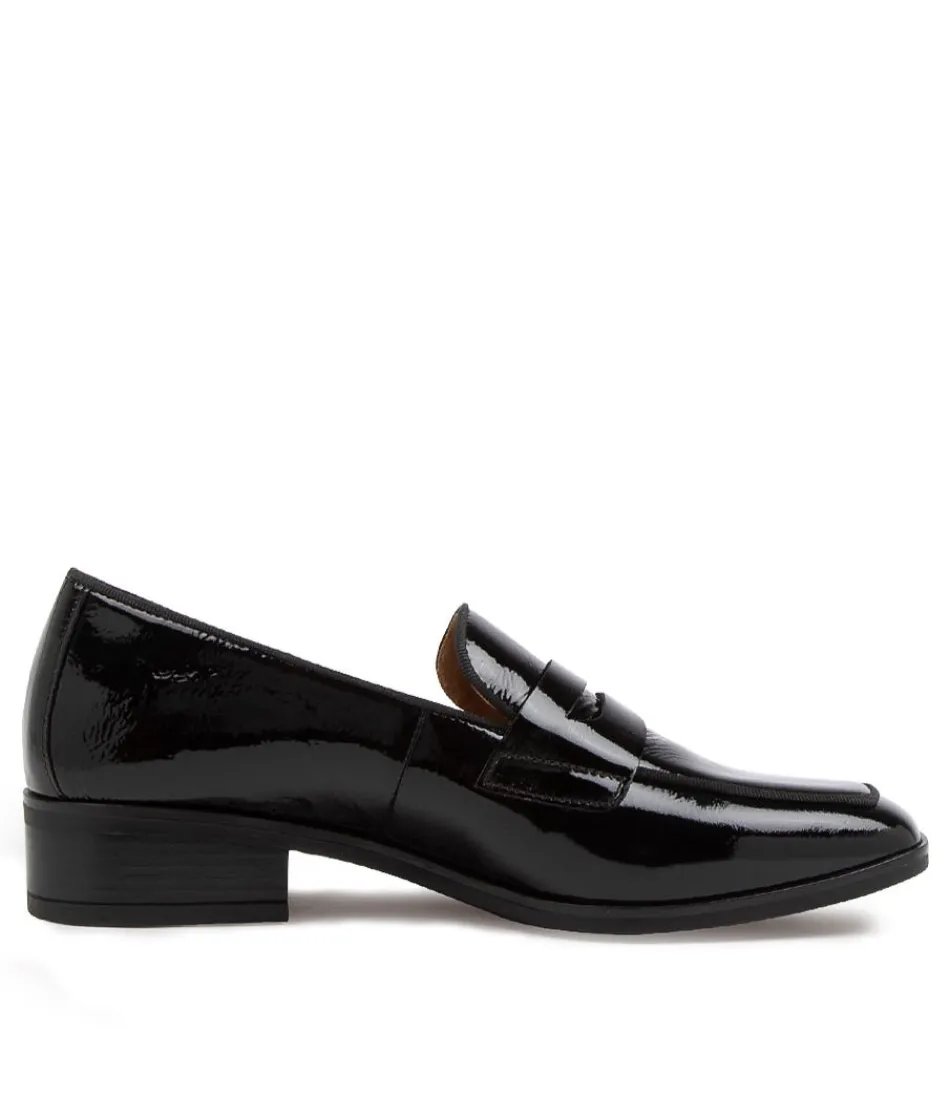 Mocassins femme GABOR en cuir souple - Rabke noir intemporel avec semelle confort