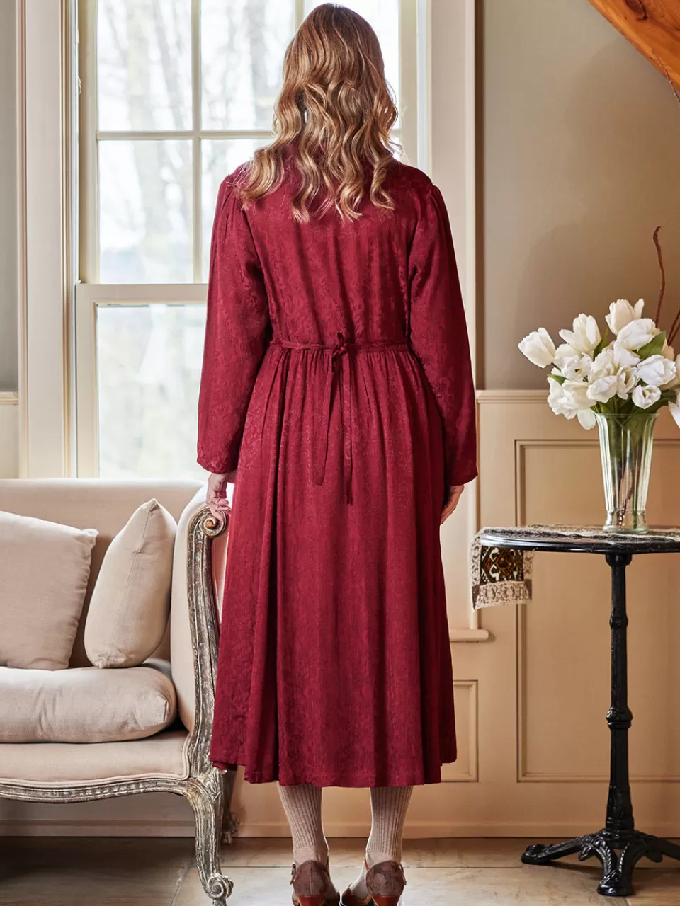 Robe d'été élégante - Rouge Rubis • Offre Spéciale April Cornell