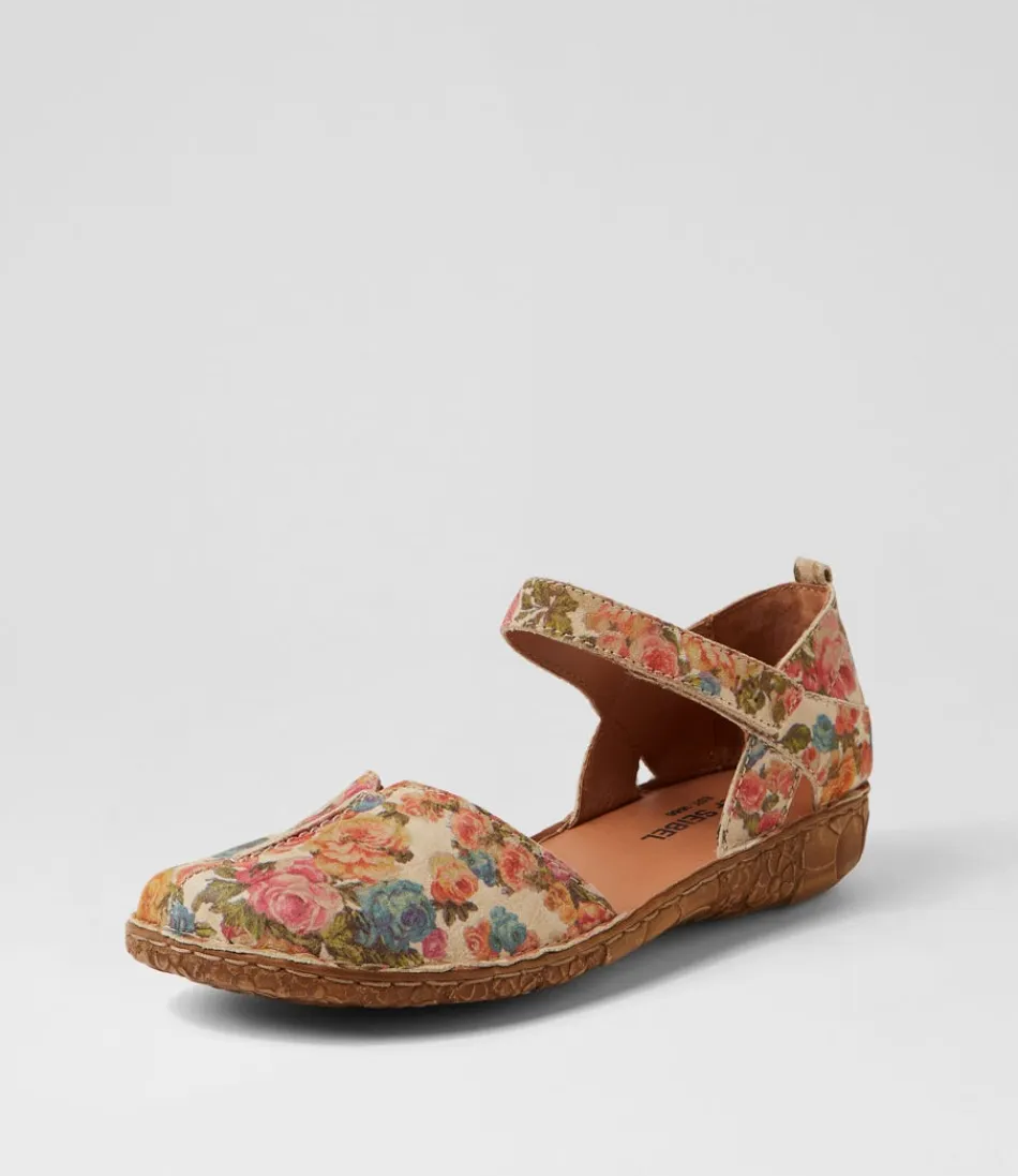 Escarpins plats femme JOSEF SEIBEL Rosalie 42 en cuir souple - Coloris beige nuancé - Confort optimal pour vos journées