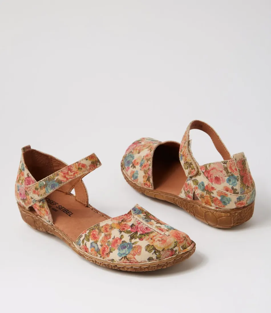 Escarpins plats femme JOSEF SEIBEL Rosalie 42 en cuir souple - Coloris beige nuancé - Confort optimal pour vos journées