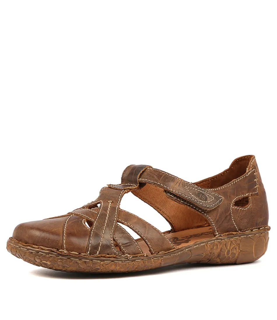 Bottines Femme JOSEF SEIBEL Rosalie-29 - Cuir Cognac Souple avec Semelle Confort