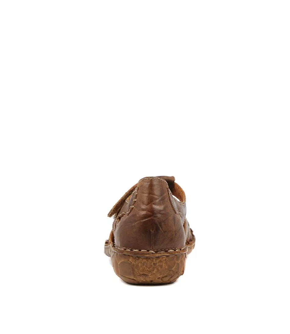 Bottines Femme JOSEF SEIBEL Rosalie-29 - Cuir Cognac Souple avec Semelle Confort