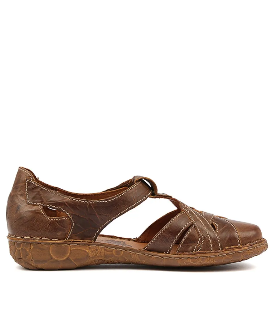 Bottines Femme JOSEF SEIBEL Rosalie-29 - Cuir Cognac Souple avec Semelle Confort