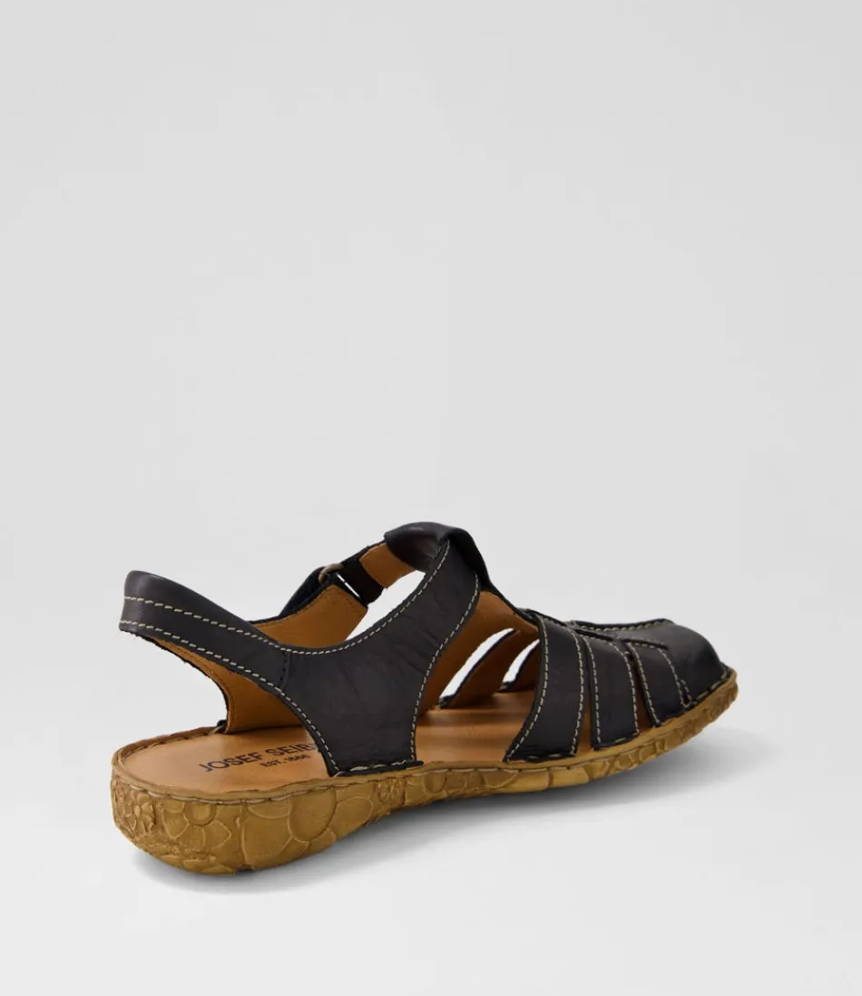 Ballerines Femme Rosalie 48 en Cuir Souple Noir - Confort Optimal par Josef Seibel