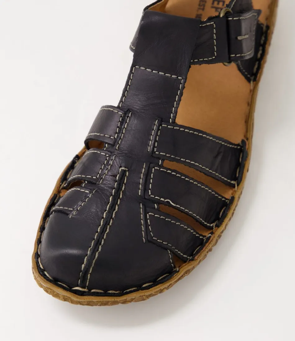 Ballerines Femme Rosalie 48 en Cuir Souple Noir - Confort Optimal par Josef Seibel