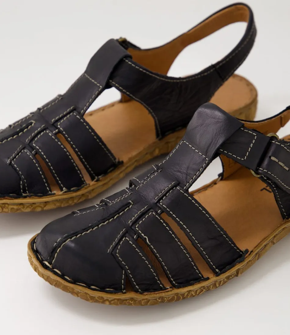 Ballerines Femme Rosalie 48 en Cuir Souple Noir - Confort Optimal par Josef Seibel