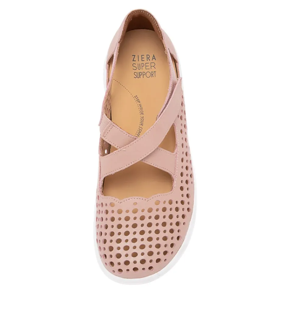 Escarpins ZIERA confortables en cuir poudré - Modèle plat Sachet Xf pour femme, style urbain