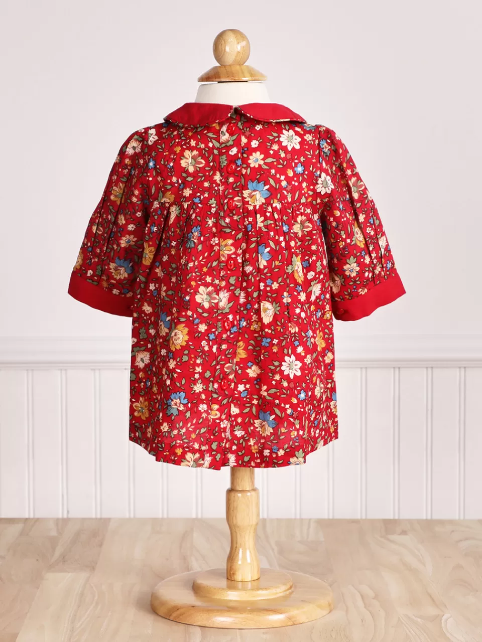 Adorable robe scolaire pour bébé en coton bio - Collection printanière April Cornell